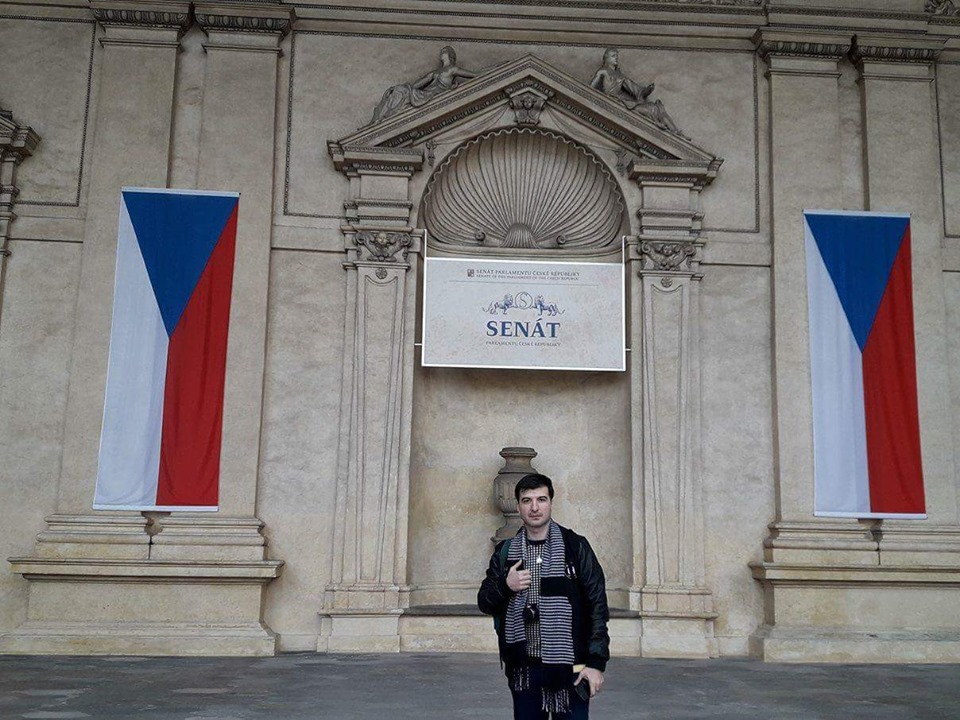 Representative visiting Prague State University